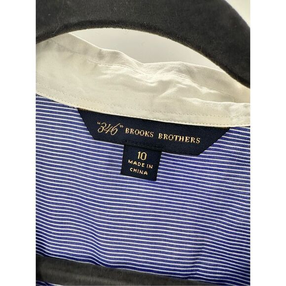 Brooks Brothers Blue Stripes White Cuffs - Picture 3 of 4